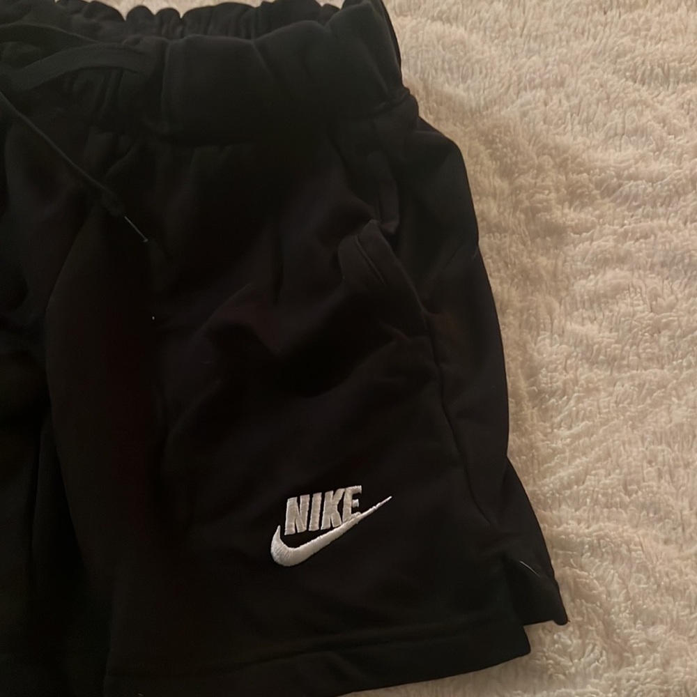 Black Nike jersey shorts